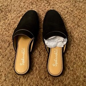 Black loafer slides NWOT
